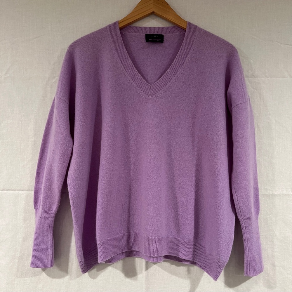 J. Crew cashmere boyfriend v neck sweater, size Small